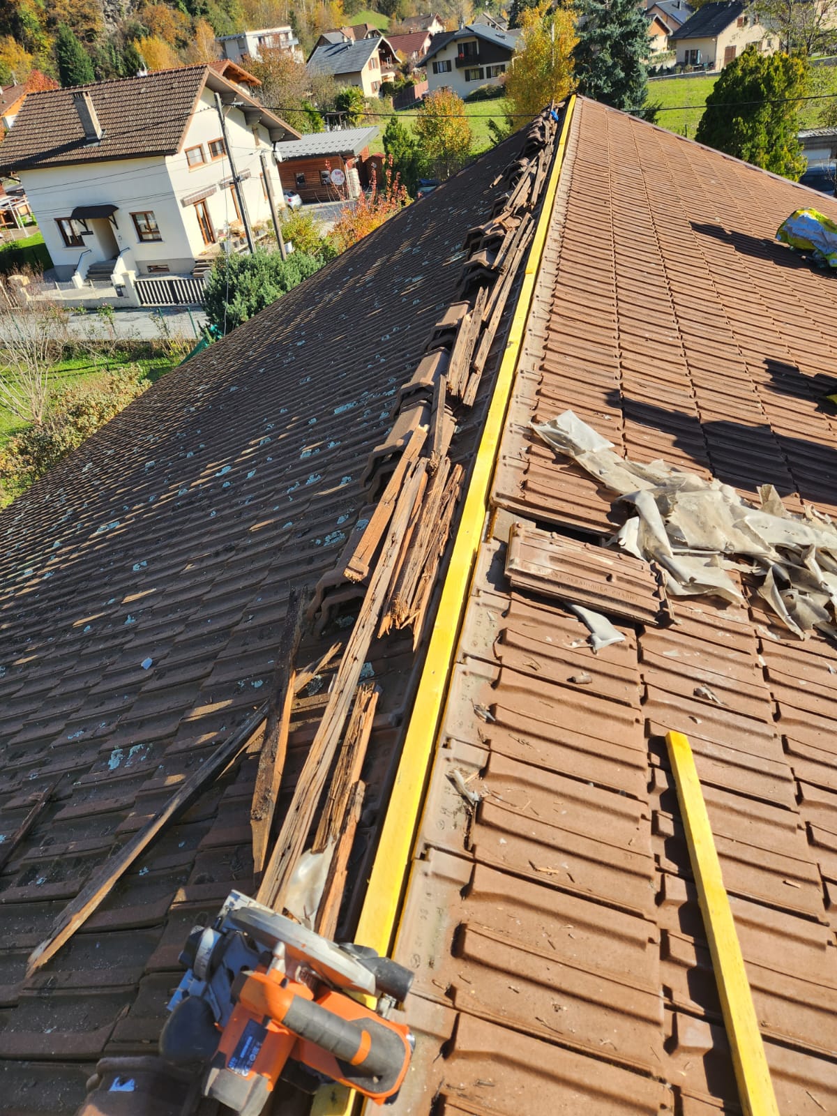 Chantier couverture Isère