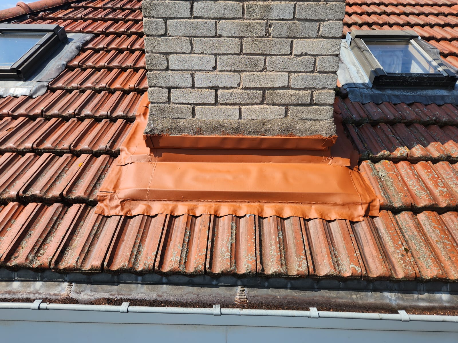 Zinguerie abergement cheminée